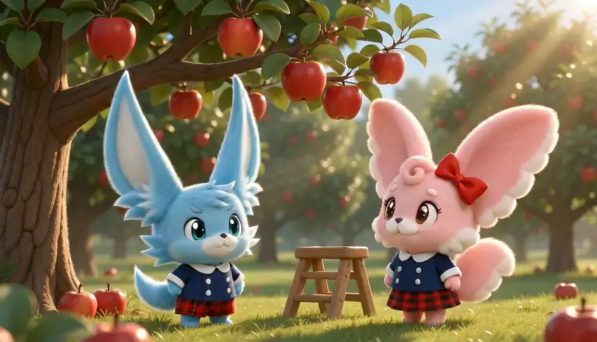 くだものジャンルの動画のワンシーン：Apple